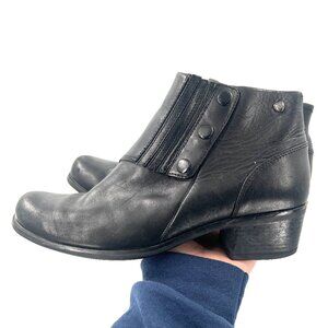 Ariat leather snap spats western ankle boots equestrian black 9 9B READ